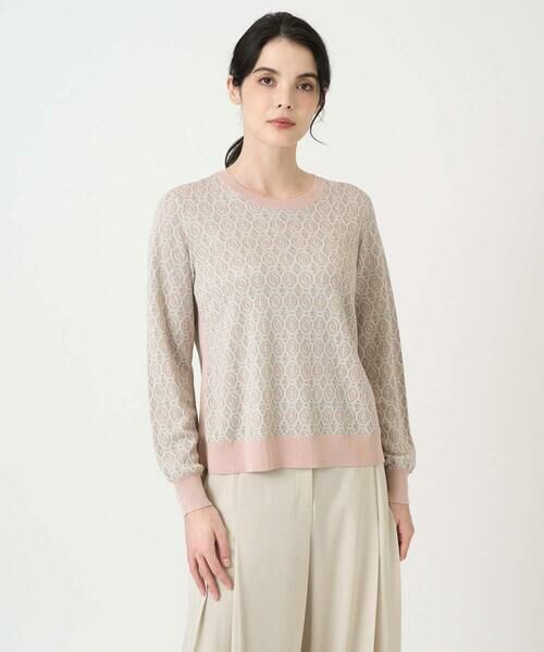 CHRISTIAN AUJARD / クリスチャン・オジャール ニット・セーター | ジオメトリックジャカードニット | 詳細1