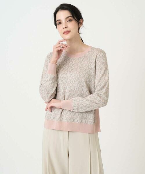 CHRISTIAN AUJARD / クリスチャン・オジャール ニット・セーター | ジオメトリックジャカードニット | 詳細2