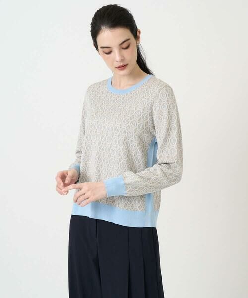 CHRISTIAN AUJARD / クリスチャン・オジャール ニット・セーター | ジオメトリックジャカードニット | 詳細10