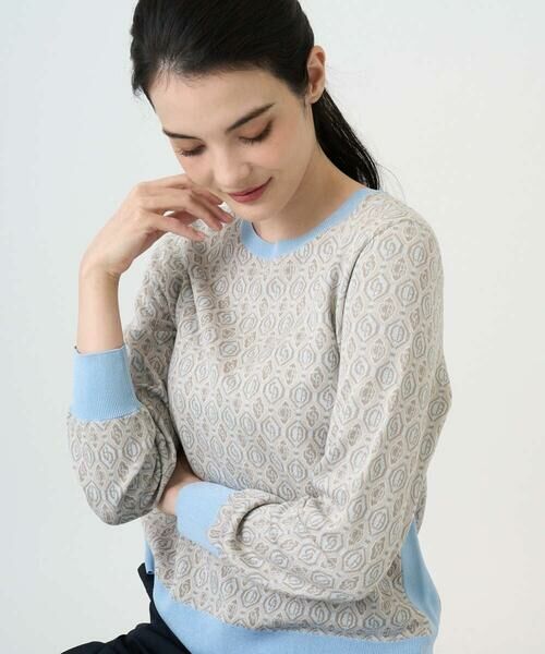 CHRISTIAN AUJARD / クリスチャン・オジャール ニット・セーター | ジオメトリックジャカードニット | 詳細7