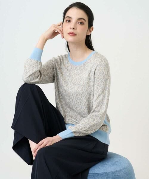 CHRISTIAN AUJARD / クリスチャン・オジャール ニット・セーター | ジオメトリックジャカードニット | 詳細8