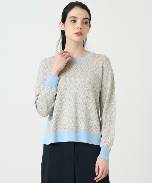 CHRISTIAN AUJARD / クリスチャン・オジャール ニット・セーター | ジオメトリックジャカードニット | 詳細9