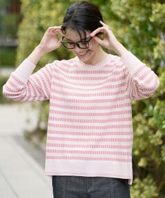 CHRISTIAN AUJARD / クリスチャン・オジャール ニット・セーター | タックボーダーニットプルオーバー