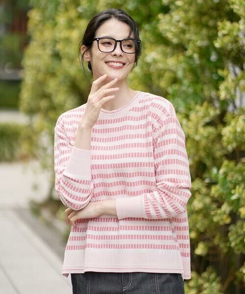 CHRISTIAN AUJARD / クリスチャン・オジャール ニット・セーター | タックボーダーニットプルオーバー | 詳細1