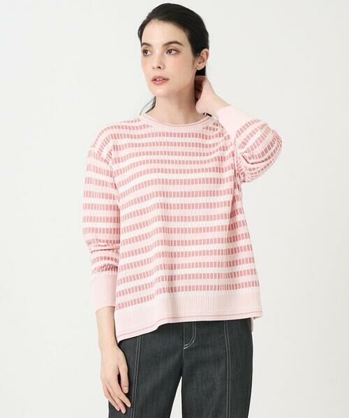 CHRISTIAN AUJARD / クリスチャン・オジャール ニット・セーター | タックボーダーニットプルオーバー | 詳細3