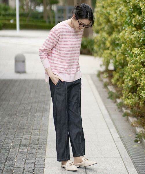 CHRISTIAN AUJARD / クリスチャン・オジャール ニット・セーター | タックボーダーニットプルオーバー | 詳細7