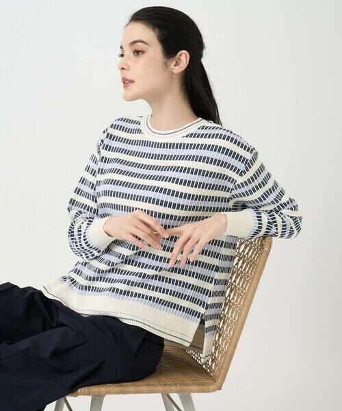 CHRISTIAN AUJARD / クリスチャン・オジャール ニット・セーター | タックボーダーニットプルオーバー | 詳細10