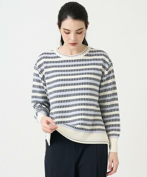 CHRISTIAN AUJARD / クリスチャン・オジャール ニット・セーター | タックボーダーニットプルオーバー | 詳細11