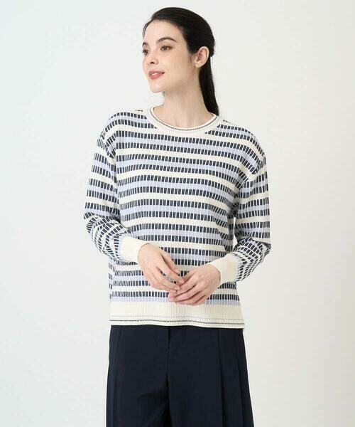 CHRISTIAN AUJARD / クリスチャン・オジャール ニット・セーター | タックボーダーニットプルオーバー | 詳細12