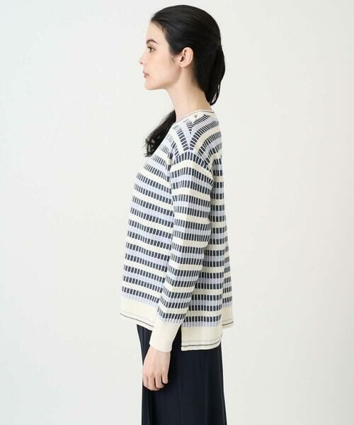 CHRISTIAN AUJARD / クリスチャン・オジャール ニット・セーター | タックボーダーニットプルオーバー | 詳細13