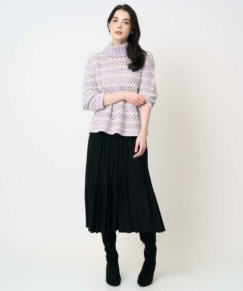 CHRISTIAN AUJARD / クリスチャン・オジャール ロング・マキシ丈スカート | ウエーブニットプリーツスカート | 詳細14