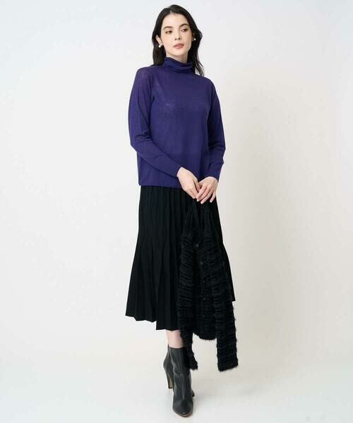 CHRISTIAN AUJARD / クリスチャン・オジャール ロング・マキシ丈スカート | ウエーブニットプリーツスカート | 詳細17