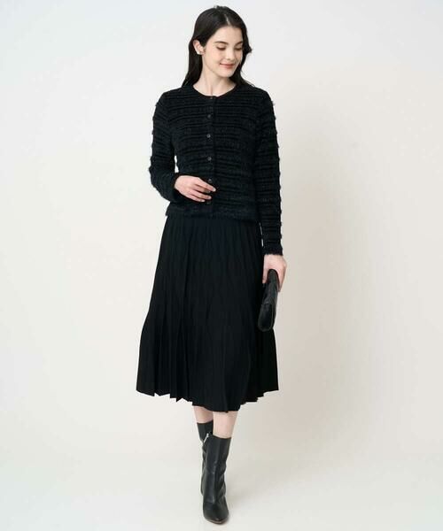 CHRISTIAN AUJARD / クリスチャン・オジャール ロング・マキシ丈スカート | ウエーブニットプリーツスカート | 詳細20