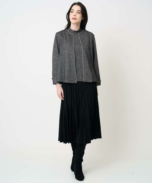 CHRISTIAN AUJARD / クリスチャン・オジャール ロング・マキシ丈スカート | ウエーブニットプリーツスカート | 詳細25