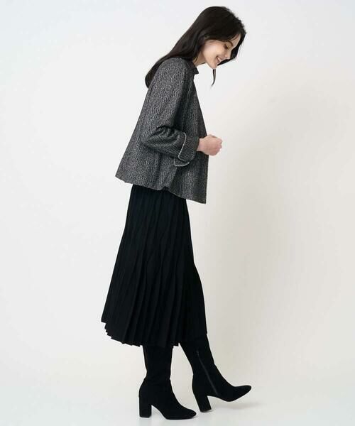 CHRISTIAN AUJARD / クリスチャン・オジャール ロング・マキシ丈スカート | ウエーブニットプリーツスカート | 詳細26