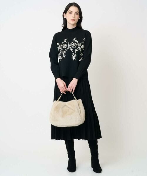 CHRISTIAN AUJARD / クリスチャン・オジャール ロング・マキシ丈スカート | ウエーブニットプリーツスカート | 詳細28