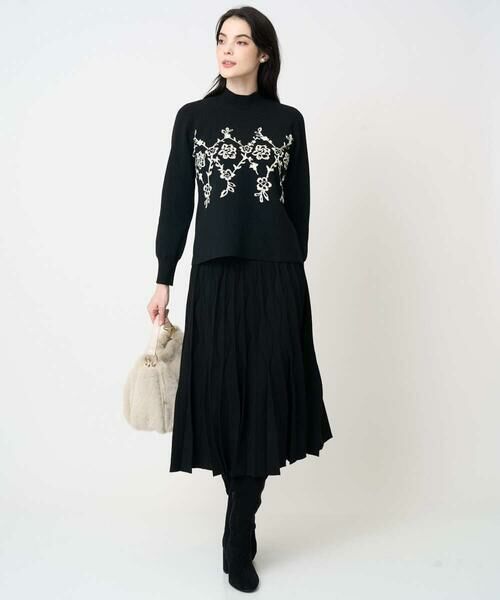 CHRISTIAN AUJARD / クリスチャン・オジャール ロング・マキシ丈スカート | ウエーブニットプリーツスカート | 詳細29