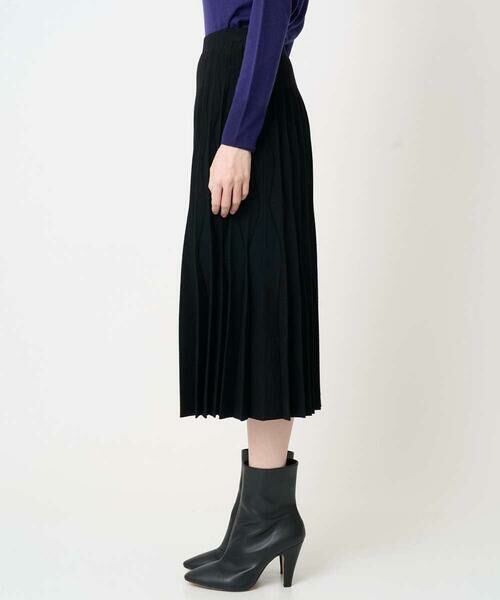 CHRISTIAN AUJARD / クリスチャン・オジャール ロング・マキシ丈スカート | ウエーブニットプリーツスカート | 詳細5