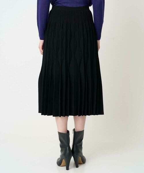 CHRISTIAN AUJARD / クリスチャン・オジャール ロング・マキシ丈スカート | ウエーブニットプリーツスカート | 詳細6