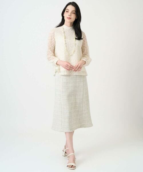 CHRISTIAN AUJARD / クリスチャン・オジャール ロング・マキシ丈スカート | [セットアップ対応]シャイニーツィードスカート | 詳細24