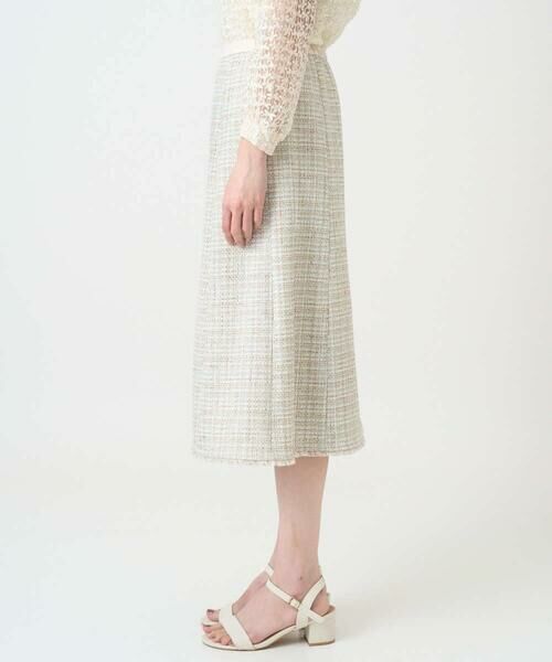 CHRISTIAN AUJARD / クリスチャン・オジャール ロング・マキシ丈スカート | [セットアップ対応]シャイニーツィードスカート | 詳細4