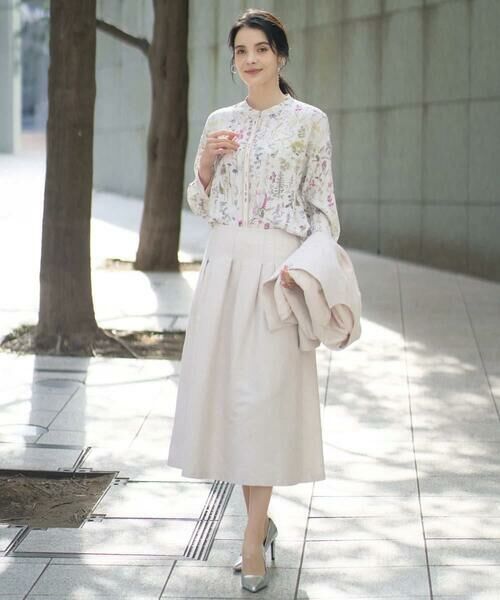 CHRISTIAN AUJARD / クリスチャン・オジャール ロング・マキシ丈スカート | [セットアップ対応]ジャカードサテンスカート | 詳細10