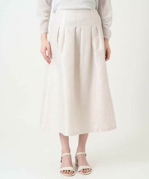 CHRISTIAN AUJARD / クリスチャン・オジャール ロング・マキシ丈スカート | [セットアップ対応]ジャカードサテンスカート | 詳細2