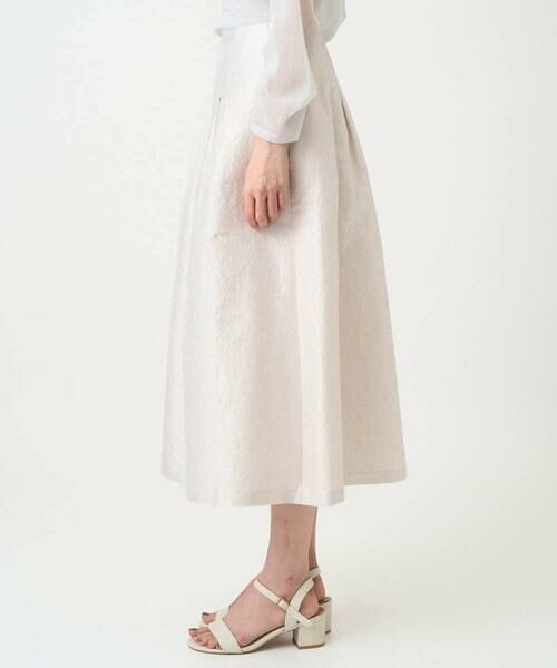 CHRISTIAN AUJARD / クリスチャン・オジャール ロング・マキシ丈スカート | [セットアップ対応]ジャカードサテンスカート | 詳細4