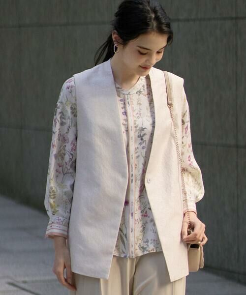 CHRISTIAN AUJARD / クリスチャン・オジャール ベスト | [セットアップ対応]ジャカードサテンジレ | 詳細10