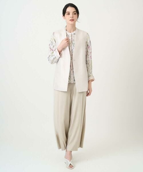 CHRISTIAN AUJARD / クリスチャン・オジャール ベスト | [セットアップ対応]ジャカードサテンジレ | 詳細15