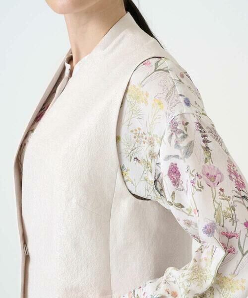 CHRISTIAN AUJARD / クリスチャン・オジャール ベスト | [セットアップ対応]ジャカードサテンジレ | 詳細5