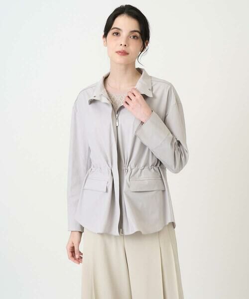 CHRISTIAN AUJARD / クリスチャン・オジャール ノーカラージャケット | [軽量/シワになりにくい]タフタジップジャケット | 詳細6