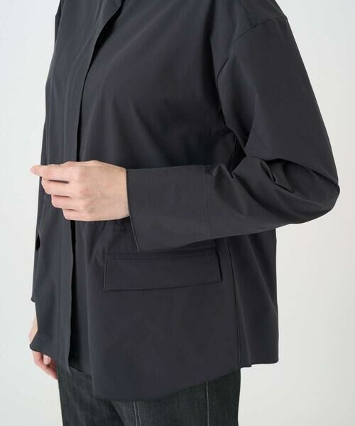 CHRISTIAN AUJARD / クリスチャン・オジャール ノーカラージャケット | [軽量/シワになりにくい]タフタジップジャケット | 詳細14