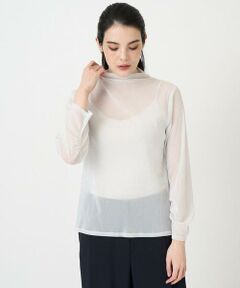 CHRISTIAN AUJARD / クリスチャン・オジャール カットソー | 長袖ラメチュールカットソー