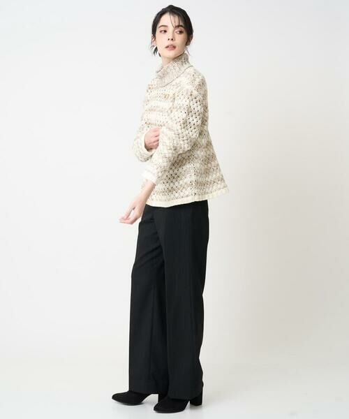 CHRISTIAN AUJARD / クリスチャン・オジャール チノ・ワークパンツ | ラメストライプセミワイドパンツ | 詳細17