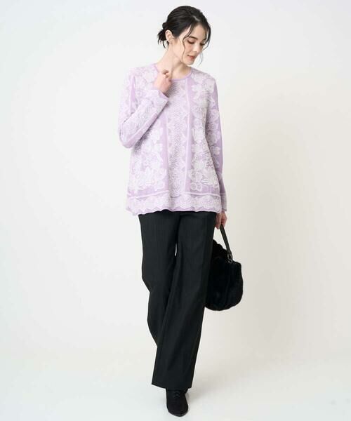 CHRISTIAN AUJARD / クリスチャン・オジャール チノ・ワークパンツ | ラメストライプセミワイドパンツ | 詳細20