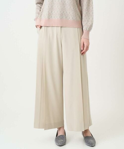 CHRISTIAN AUJARD / クリスチャン・オジャール チノ・ワークパンツ | 2WAYストレッチワイドパンツ（ベージュ）