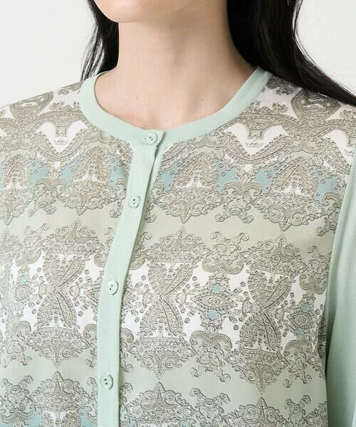 CHRISTIAN AUJARD / クリスチャン・オジャール カーディガン・ボレロ | [アンサンブル対応]レーシーオーナメントプリントカーディガン | 詳細19