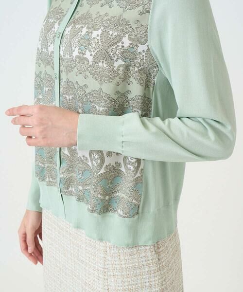 CHRISTIAN AUJARD / クリスチャン・オジャール カーディガン・ボレロ | [アンサンブル対応]レーシーオーナメントプリントカーディガン | 詳細20