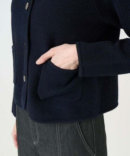 CHRISTIAN AUJARD / クリスチャン・オジャール ノーカラージャケット | ツィーディーニットジャケット | 詳細8