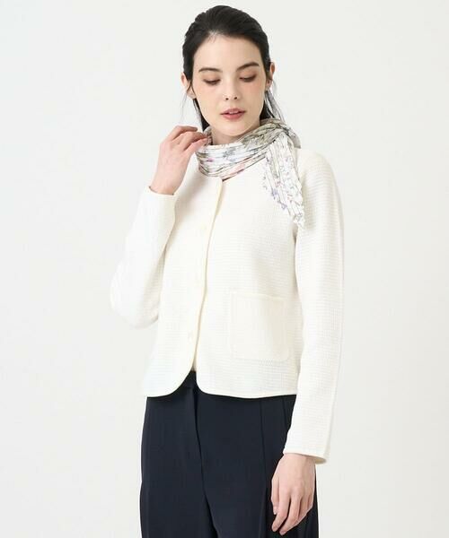 CHRISTIAN AUJARD / クリスチャン・オジャール ノーカラージャケット | ツィーディーニットジャケット | 詳細18