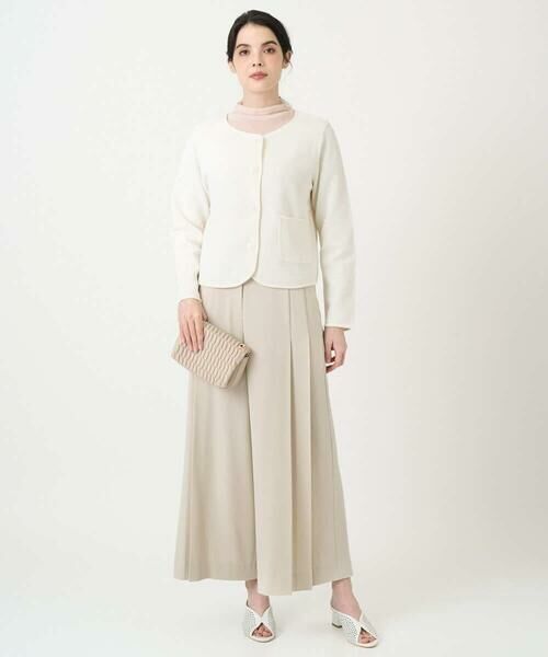 CHRISTIAN AUJARD / クリスチャン・オジャール ノーカラージャケット | ツィーディーニットジャケット | 詳細21