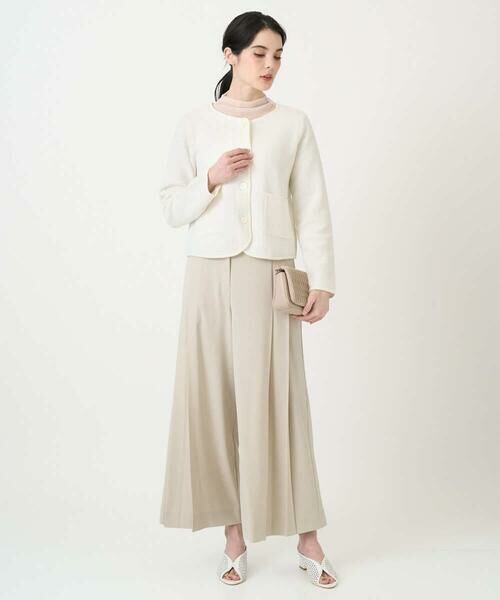 CHRISTIAN AUJARD / クリスチャン・オジャール ノーカラージャケット | ツィーディーニットジャケット | 詳細22