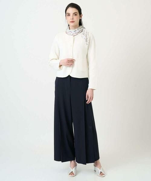 CHRISTIAN AUJARD / クリスチャン・オジャール ノーカラージャケット | ツィーディーニットジャケット | 詳細23