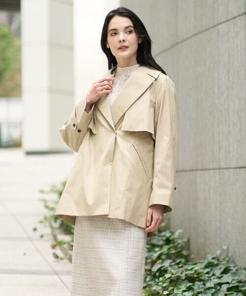 CHRISTIAN AUJARD / クリスチャン・オジャール トレンチコート | [ライナー付]デザインハーフコート | 詳細14