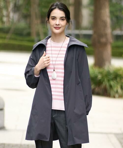 CHRISTIAN AUJARD / クリスチャン・オジャール その他アウター | [シワになりにくい]タフタジップアップコート（ダークグレー）