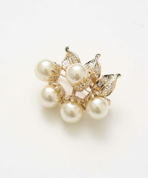 CHRISTIAN AUJARD / クリスチャン・オジャール ブローチ・コサージュ | リーフパールブローチ | 詳細1