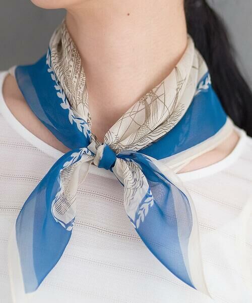 CHRISTIAN AUJARD / クリスチャン・オジャール マフラー・ショール・スヌード・ストール | マリンシルクスカーフ | 詳細7