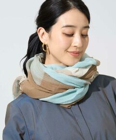 CHRISTIAN AUJARD / クリスチャン・オジャール マフラー・ショール・スヌード・ストール | コットンブロックチェックストール