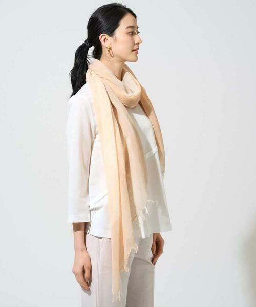 CHRISTIAN AUJARD / クリスチャン・オジャール マフラー・ショール・スヌード・ストール | コットンブロックチェックストール | 詳細1